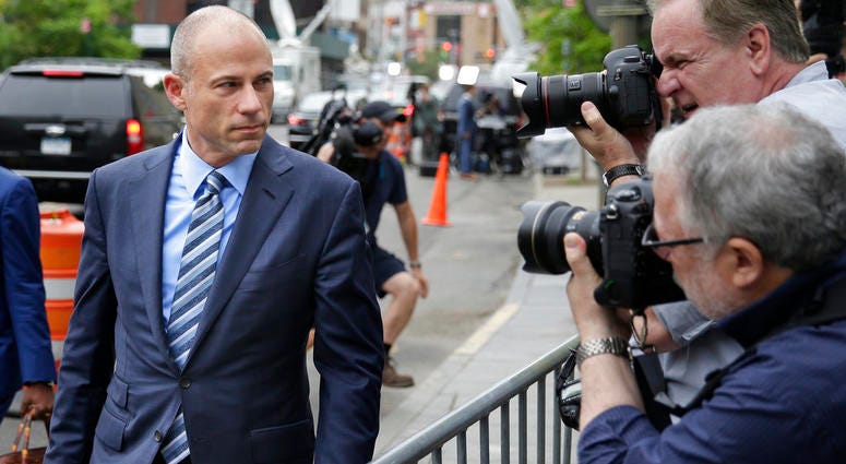 Michael Avenatti, attorney for Stormy Daniels, arrives to court in New York. Michael Avenatti, attorney for Stormy Daniels, arrives to court in New York.