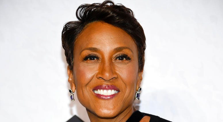 In this April 13, 2018 file photo, Robin Roberts attends Variety's Power of Women: New York event in New York. In this April 13, 2018 file photo, Robin Roberts attends Variety's Power of Women: New York event in New York.