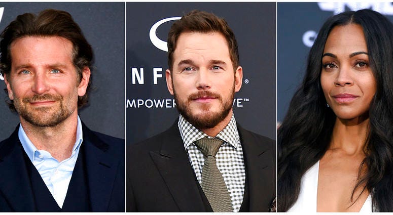 This combination photo shows “Guardians of the Galaxy” actors, from left, Bradley Cooper, Chris Pratt and Zoe Saldana, who, along with six other main cast members, have issued an open letter in support of ousted director James Gunn. This combination photo shows “Guardians of the Galaxy” actors, from left, Bradley Cooper, Chris Pratt and Zoe Saldana, who, along with six other main cast members, have issued an open letter in support of ousted director James Gunn.