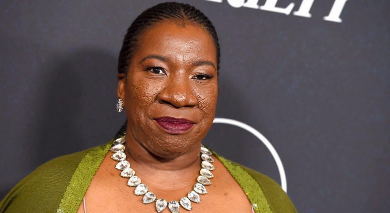 In this Oct. 12, 2018 file photo, #MeToo founder Tarana Burke arrives at Variety's Power of Women event in Beverly Hills, Calif. Tarana Burke