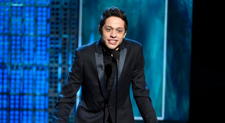 Pete Davidson speaks at a Comedy Central Roast at Sony Pictures Studios in Culver City, Calif., March 14, 2015. Pete Davidson speaks at a Comedy Central Roast.