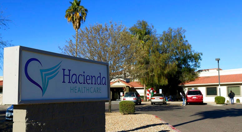 This Friday, Jan. 4, 2019, photo shows Hacienda HealthCare in Phoenix. This Friday, Jan. 4, 2019, photo shows Hacienda HealthCare in Phoenix.