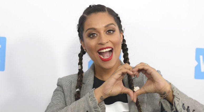 FILE - In this April 19, 2018 file photo, Lilly Singh arrives at WE Day California at The Forum in Inglewood, Calif. Lilly Singh arrives at WE Day California at The Forum in Inglewood, Calif.