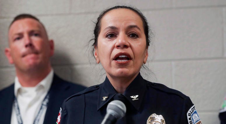 Charlottesville Police Chief RaShall Brackney answers questions during a press conference at the Charlottesville Police Department, Friday, March 22, 2019 in Charlottesville, Va. Charlottesville Police Chief RaShall Brackney answers questions during a press conference at the Charlottesville Police Department, Friday, March 22, 2019 in Charlottesville, Va.