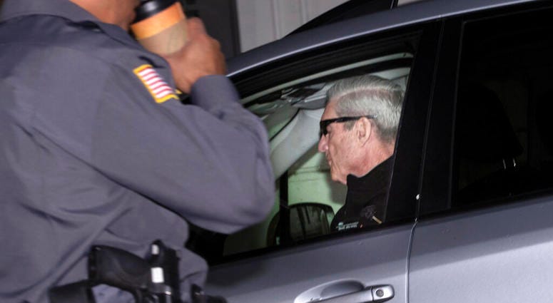 Special counsel Robert Mueller arrives at his office in Washington, Monday, April 15, 2019. Special counsel Robert Mueller
