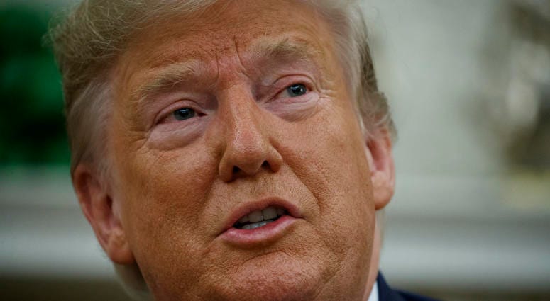 President Donald Trump speaks during a meeting with Australian Prime Minister Scott Morrison in the Oval Office of the White House, Friday, Sept. 20, 2019, Washington. President Donald Trump speaks during a meeting with Australian Prime Minister Scott Morrison in the Oval Office of the White House, Friday, Sept. 20, 2019, Washington.