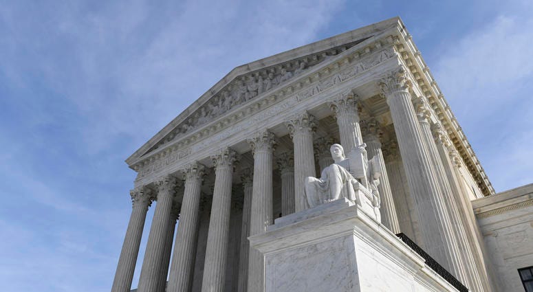 A view of the Supreme Court in Washington, Monday, Nov. 11, 2019. Protections for 660,000 immigrants are on the line at the Supreme Court. A view of the Supreme Court in Washington, Monday, Nov. 11, 2019. Protections for 660,000 immigrants are on the line at the Supreme Court.