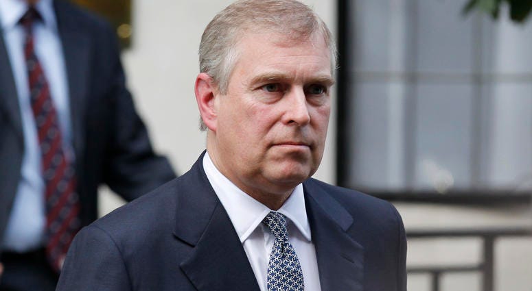 Britain's Prince Andrew leaves King Edward VII hospital in London after visiting his father Prince Philip on June 6, 2012.. Britain's Prince Andrew leaves King Edward VII hospital in London after visiting his father Prince Philip on June 6, 2012..