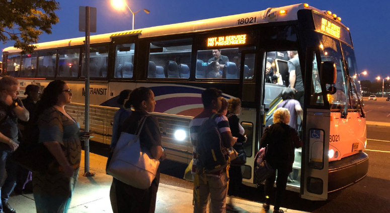 The suspension of New Jersey Transit's Atlantic City Rail Line has begun. Regular riders are finding alternatives, like an express shuttle from Lindenwold to Atlantic City. The suspension of New Jersey Transit's Atlantic City Rail Line has begun. Regular riders are finding alternatives, like an express shuttle from Lindenwold to Atlantic City.