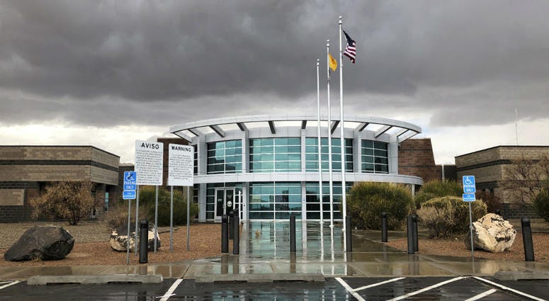This March 12, 2019, photo shows the Metropolitan Detention Center of Bernalillo County outside of Albuquerque, N.M. This March 12, 2019, photo shows the Metropolitan Detention Center of Bernalillo County outside of Albuquerque, N.M.