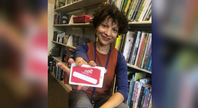 Jamie Bowers, electronic resources coordinator for the Free Library of Philadelphia, shows off the library card, your passport to the Experience Pass program. Jamie Bowers, electronic resources coordinator for the Free Library of Philadelphia, shows off the library card, your passport to the Experience Pass program.