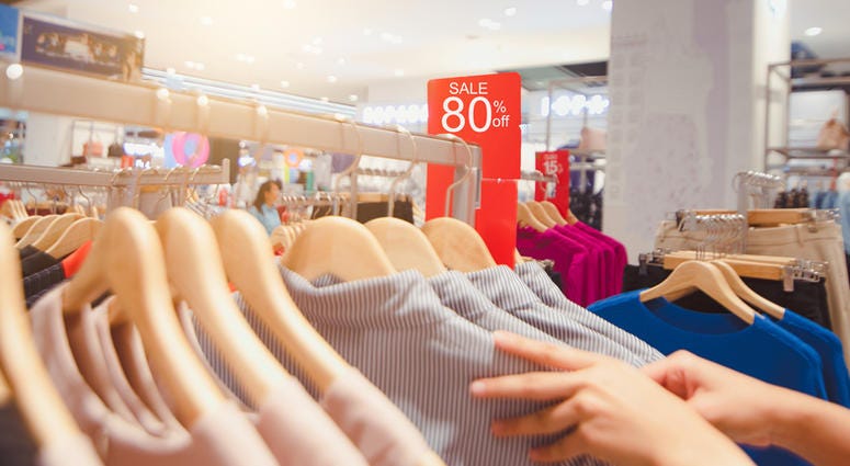 A person shopping. A person shopping.