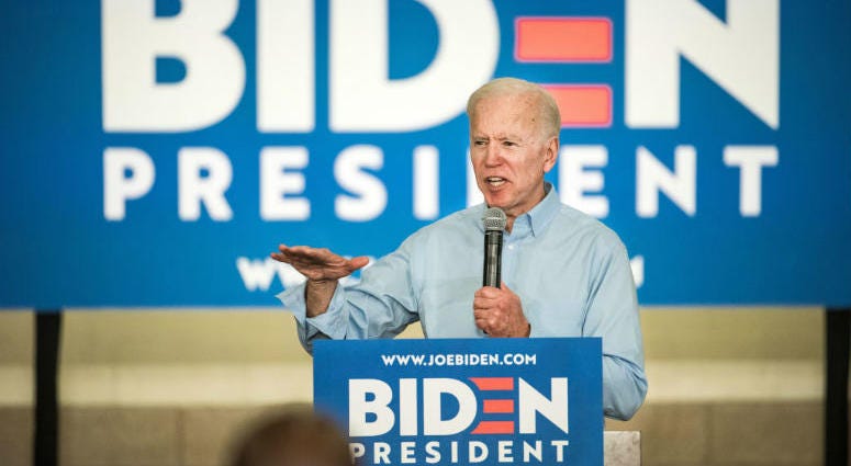 COLUMBIA, SC - MAY 04: Democratic presidential candidate Joe Biden addresses a crowd at the Hyatt Park community center on May 4, 2019 in Columbia, South Carolina. Democratic presidential candidate Joe Biden addresses a crowd at the Hyatt Park community center on May 4, 2019 in Columbia, South Carolina.