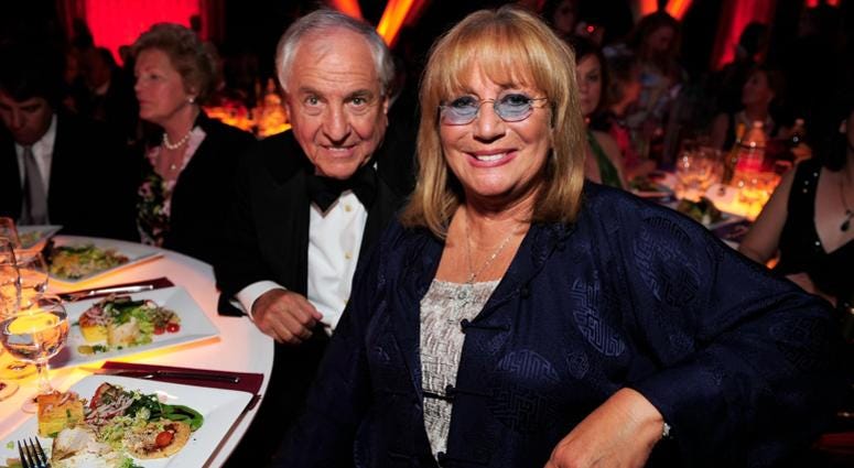 Writer/producer Garry Marshall and sister actress Penny Marshall in the audience at the sixth annual TV Land Awards held at Barker Hangar on June 8, 2008 in Santa Monica, California. Garry Marshall and Penny Marshall