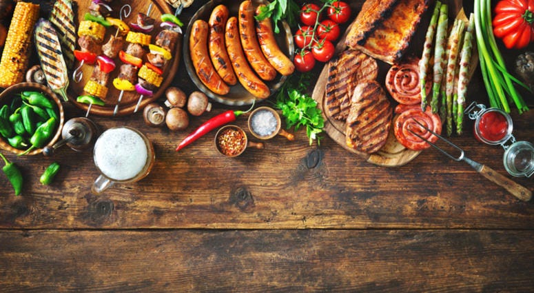 Food on table. Food on table.