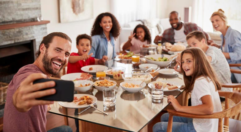 Family selfie. Family selfie.
