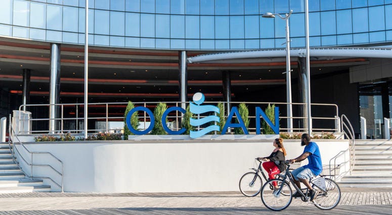 The former Revel casino reopened as the Ocean Resort Casino on June 28, 2018 in Atlantic City, New Jersey. Ocean Resort Casino in Atlantic City