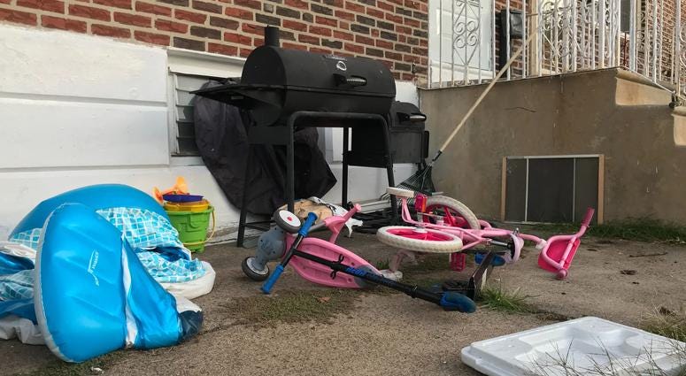 The Tacony home where a woman is alleged to have killed her husband and two daughters before turning the gun on herself. The Tacony home where a woman is alleged to have killed her husband and two daughters before turning the gun on herself.