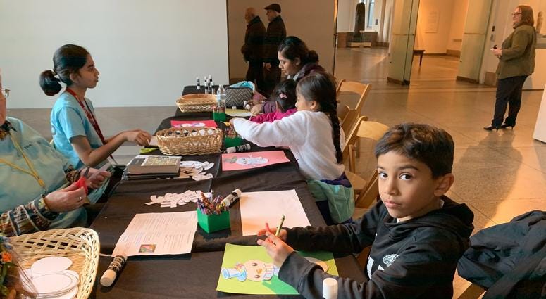 The Penn Museum hosted an educational event for young visitors about holiday celebrations across the globe. The Penn Museum hosted an educational event for young visitors about holiday celebrations across the globe.
