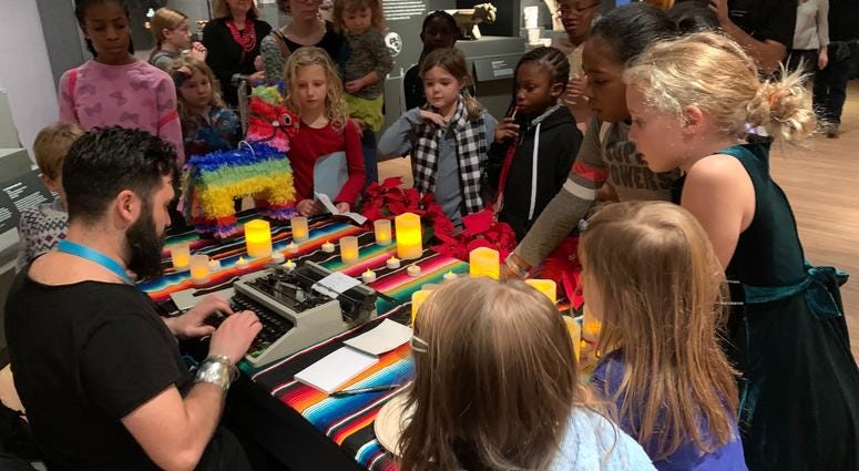 The Penn Museum hosted an educational event for young visitors about holiday celebrations across the globe. The Penn Museum hosted an educational event for young visitors about holiday celebrations across the globe.