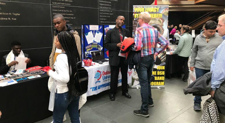 Nearly 400 students from all over the region explored tables at the Kimmel Center with information for roughly 50 college music programs from 18 states. Nearly 400 students from all over the region explored tables at the Kimmel Center with information for roughly 50 college music programs from 18 states.