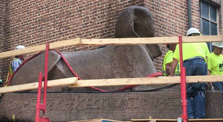 The Sphinx of Ramses II got a new home at the Penn Museum. The largest Sphinx in the Western Hemisphere has a new home tonight. It's still at the Penn Museum in Philadelphia.
