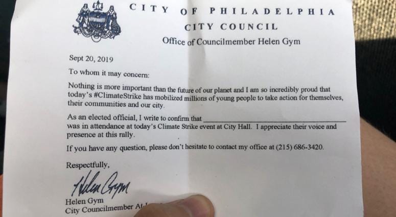 Thousands of Philadelphia and Philadelphia-area students skipped school Friday to gather at City Hall in solidarity with a global Climate Strike of young people all around the world. Thousands of Philadelphia and Philadelphia-area students skipped school Friday to gather at City Hall in solidarity with a global Climate Strike of young people all around the world.