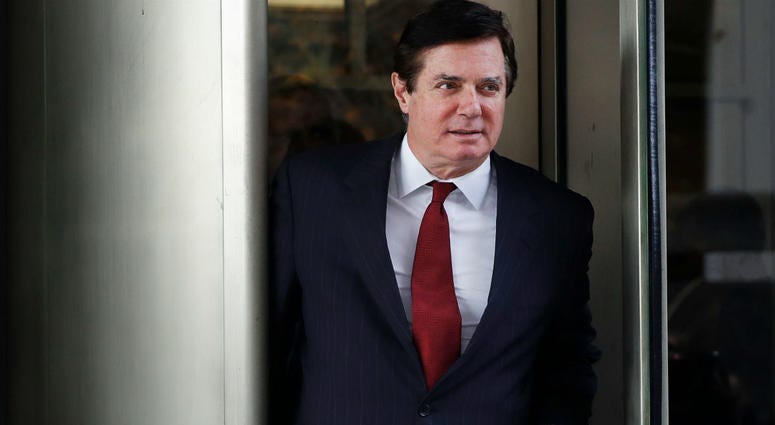 In this file photo taken on Monday, Nov. 6, 2017, Paul Manafort, President Donald Trump's former campaign chairman, leaves the federal courthouse in Washington. In this file photo taken on Monday, Nov. 6, 2017, Paul Manafort, President Donald Trump's former campaign chairman, leaves the federal courthouse in Washington.
