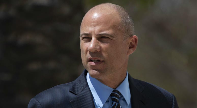 In this April 1, 2019 file photo, attorney Michael Avenatti arrives at federal court in Santa Ana, Calif. In this April 1, 2019 file photo, attorney Michael Avenatti arrives at federal court in Santa Ana, Calif.