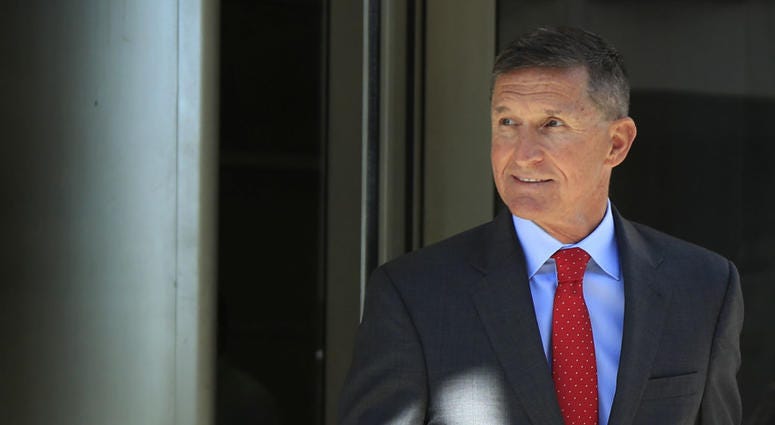 In this Tuesday, July 10, 2018 file photo, former Trump national security adviser Michael Flynn leaves federal courthouse in Washington, following a status hearing. In this Tuesday, July 10, 2018 file photo, former Trump national security adviser Michael Flynn leaves federal courthouse in Washington, following a status hearing.