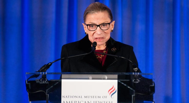 U.S. Supreme Court Associate Justice Ruth Bader Ginsburg was inducted into the National Museum of American Jewish History’s Only in America Hall of Fame, Dec. 19, 2019. Ruth Bader Ginsburg