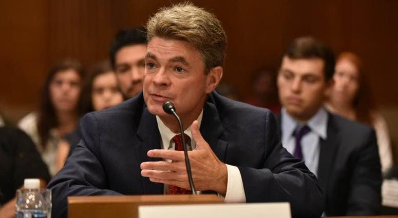 Jack Stollsteimer. Jack Stollsteimer testifying at Senate.