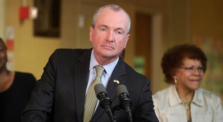 June 28, 2018; Trenton, NJ, USA; New Jersey Governor Phil Murphy during a press conference as he talks about the budget impasse. June 28, 2018; Trenton, NJ, USA; New Jersey Governor Phil Murphy during a press conference as he talks about the budget impasse.
