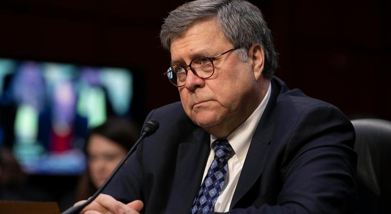 Attorney General nominee William Barr testifies at his hearing on Jan. 15, 2019. William Barr