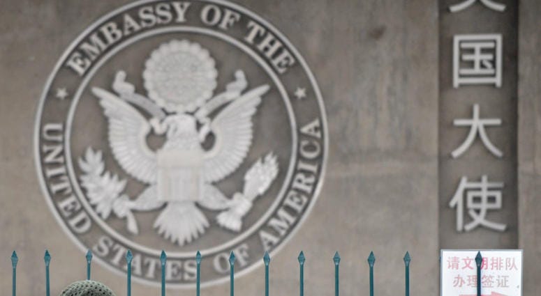 US officials have issued a health alert after a US government employee stationed in southern China reported "abnormal sensations of sound and pressure" that indicated a mild brain injury. US Embassy Beijing