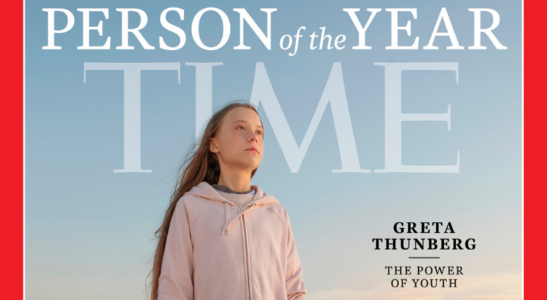This photo provided by Time magazine shows Greta Thunberg, who has been named Time’s youngest “person of the year” on Wednesday, Dec. 11, 2019. Greta Thunberg is Time’s youngest “person of the year."