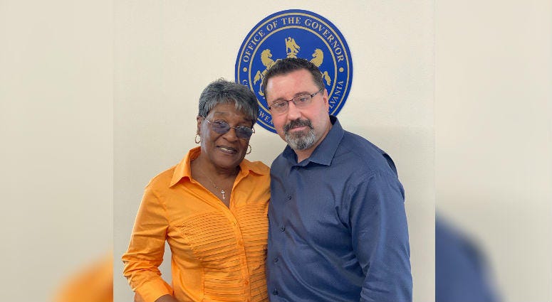 George Trudel and Naomi Blount. George Trudel and Naomi Blount.