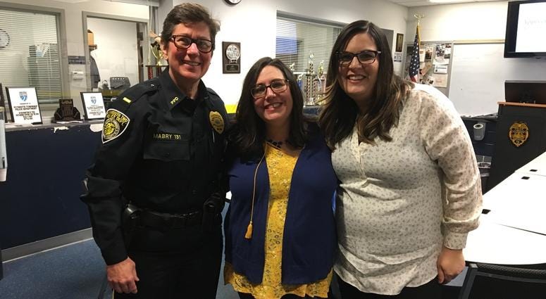 From left: Lt. Karen Mabry, Kristin Jackowski and Katie Greble From left: Lt. Karen Mabry, Kristin Jackowski and Katie Greble