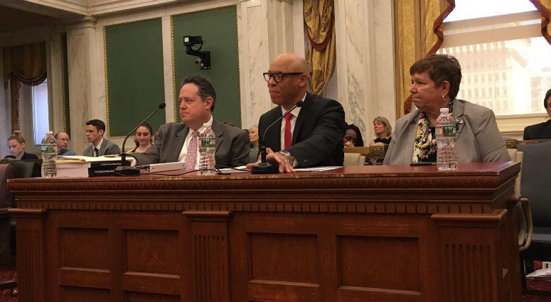 William Hite and the School District of Philadelphia make their funding case to City Council. William Hite and the School District of Philadelphia make their funding case to City Council.