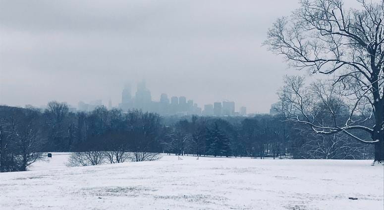 An ominous Philadelphia skyline as seen from Belmont Plateau in Fairmount Park. An ominous Philadelphia skyline as seen from Belmont Plateau in Fairmount Park.