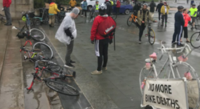 Hundreds of riders braved the rain and wind Wednesday night for the Ride of Silence. Hundreds of riders braved the rain and wind Wednesday night for the Ride of Silence.