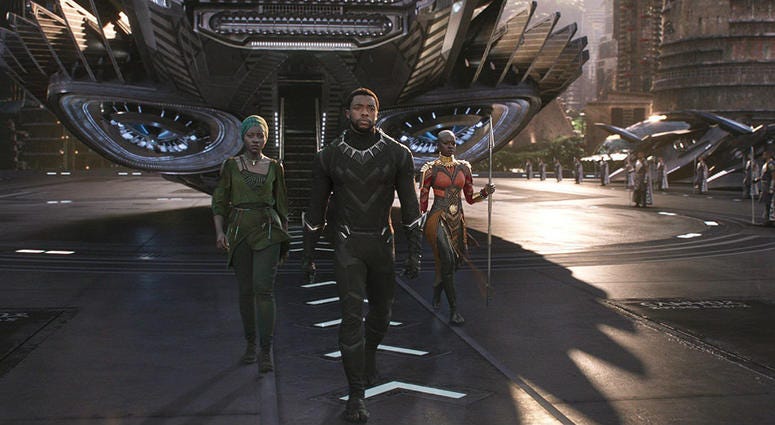 Disney-released blockbuster "Black Panther" joins the mix of movies in the American Film Institute's annual roster of the most outstanding achievements in film and television. 'Black Panther'