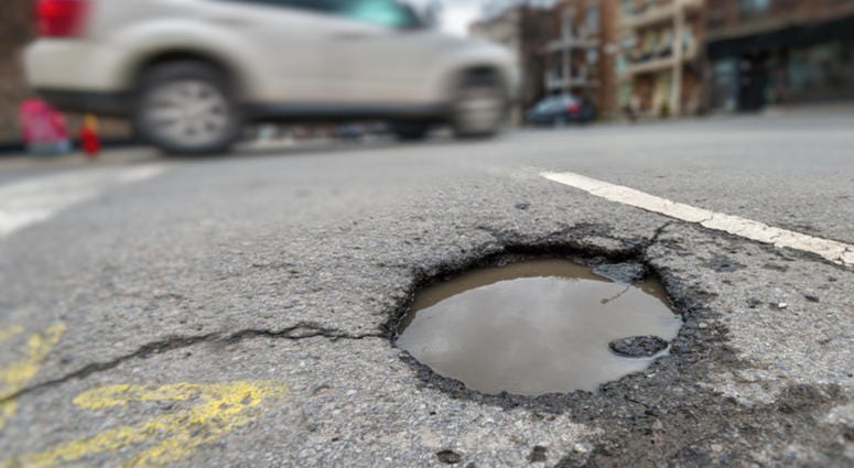 Potholes are taking a big toll on drivers and their vehicles Pothole