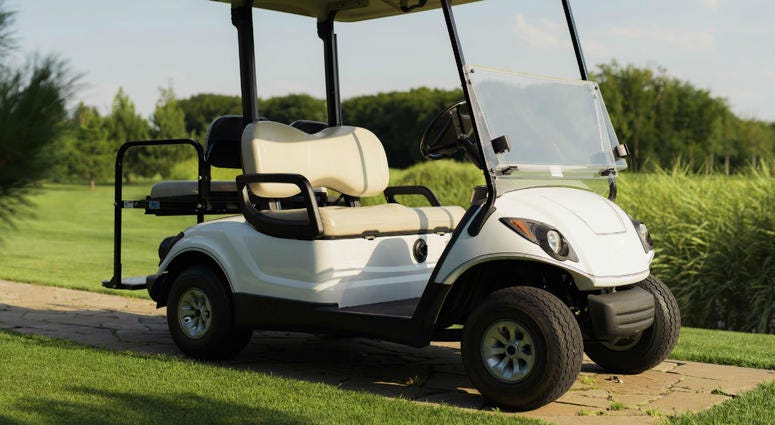 Two men have died after their wives accidentally rammed their golf cart and knocked them into a river on a golf course in Thailand. Freak golf cart accident kills two tourists in Thailand