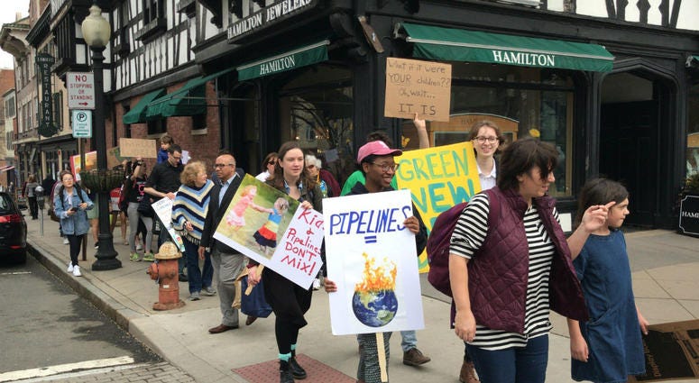 The student-led Mercer County Climate Action Strike demonstrations on behalf of the Green New Deal on March 15 in downtown Princeton and Princeton University. The student-led Mercer County Climate Action Strike demonstrations on behalf of the Green New Deal on March 15 in downtown Princeton and Princeton University.