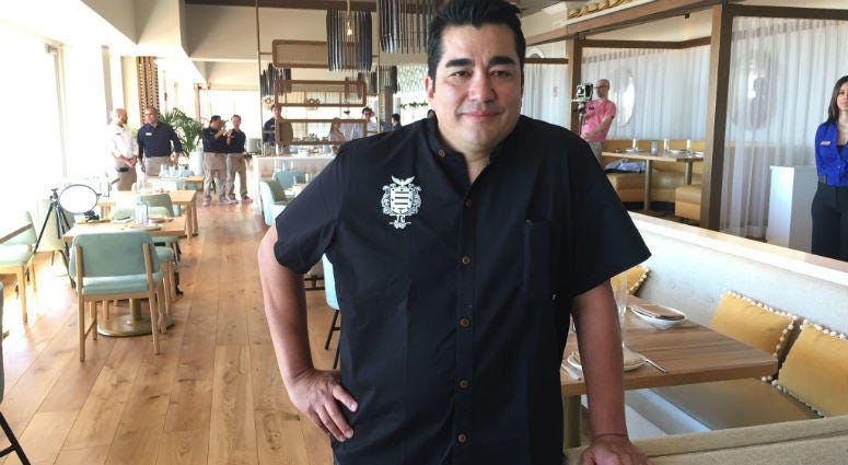 Chef Jose Garces in his Olon restaurant. Chef Jose Garces in his Olon restaurant.