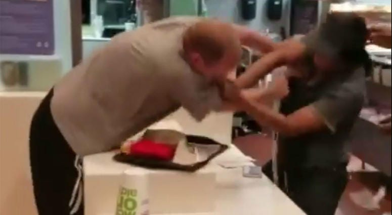 A new plastic straw law had unexpected consequences when a man lashed out at a worker at a fast food chain. A man attacked a McDonald's employee over a straw
