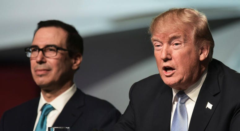 President Donald Trump said Tuesday he remains confident in Steven Mnuchin, his treasury secretary, a day after markets tanked on fears about the Federal Reserve and a peculiar call between Mnuchin and bank CEOs. Steven Mnuchin and President Donald Trump