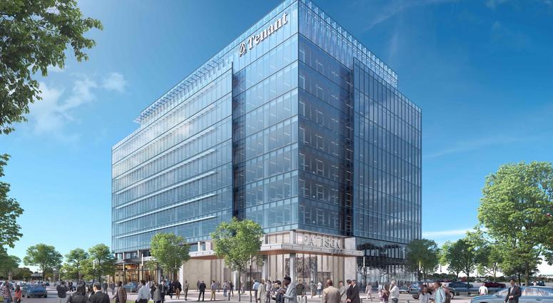 Pattison Place, a Class-A office tower, will begin to be constructed in the spring of 2020. A rendering of Pattison Place
