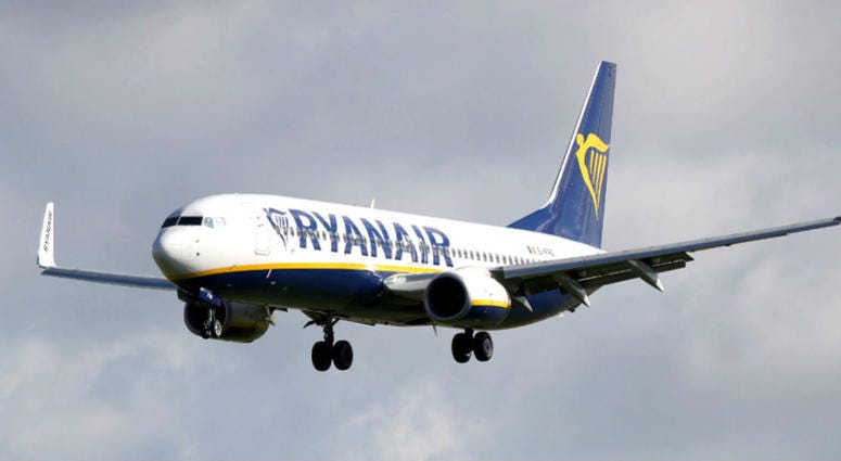 File photo dated 25/08/16 of a Ryanair plane. File photo dated 25/08/16 of a Ryanair plane.